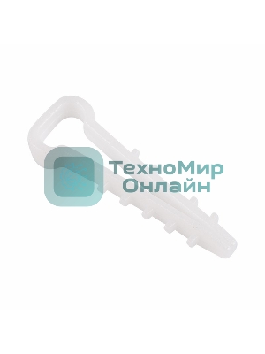 Дюбель-хомут нейлоновый прямоугольный Rexant 5-10 мм, белый, упаковка 100 шт.