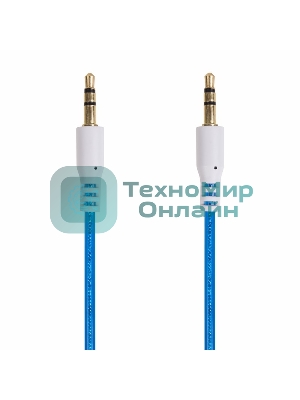 Аудиокабель AUX Rexant 3.5 мм гелевый 1 м синий