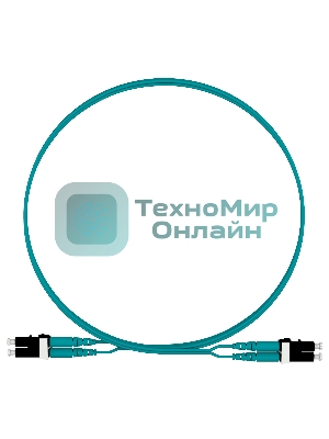 Патч-корд Panduit FZ2ELLNLNSNM002 2x50/125 OM4 LC дуплекс-LC дуплекс 2м LSZH аквамарин