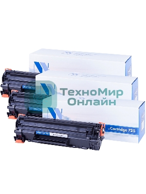 Картридж NVP совместимый NV-725-SET3 для Canon i-Sensys 6000/ 6000B/ 6020/ 6020B/ 6030 / 6030B/ 6030w/ MF 3010 (1600k) (3 шт)