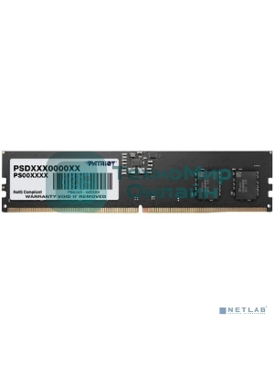 Оперативная память Patriot Signature, DDR5, 16GB (1x16 GB), 4800 MHz, CL40, DIMM