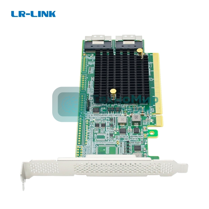 Адаптер для SSD PCIe x16 to Two SlimSAS SFF-8654 8i Retimer Adapter