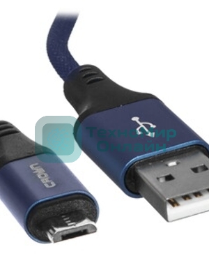 Кабель Crown USB - microUSB CMCU-3103M blue