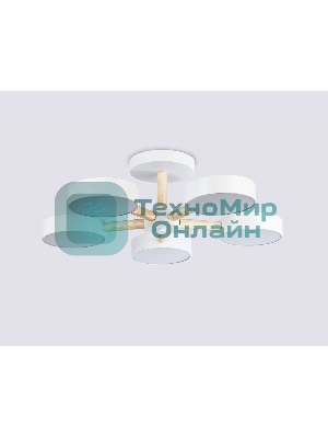 Светильник Ambrella light FL4825/5 WH белый 3000K-6400K 65W D580*160 (ПДУ ИК)