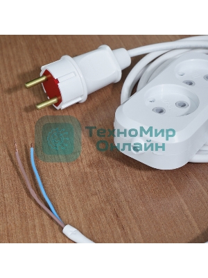 Колодка Rexant 2 гнезда без заземления