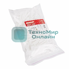 Дюбель-хомут нейлоновый прямоугольный Rexant 5-10 мм, белый, упаковка 100 шт.