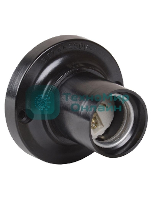 Патрон электрич. E27 Пкб27-04-К21 потолочный карболит. черный (с этикет.) IEK EPK12-04-01-K01