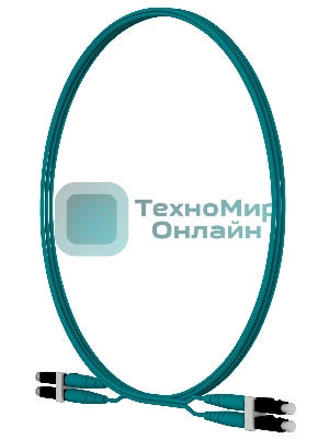 Патч-корд Panduit FZ2ELLNLNSNM002 2x50/125 OM4 LC дуплекс-LC дуплекс 2м LSZH аквамарин