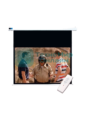 Экран Cinema S'OK SCPSM-266x150-ED60 16:9 настенно-потолочный, моторизованный, 266x150см, белый корпус, экстрадроп 60см