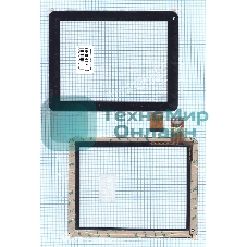 Сенсорное стекло (тачскрин) CTP195-080-A. черное