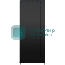 Шкаф серверный NTSS Премиум (NTSS-R42U6080GS-BL) напольный 42U 600x800 мм пер. дв. стекл. металл 900 кг черный 710 мм 99 кг 1987 мм IP20 сталь