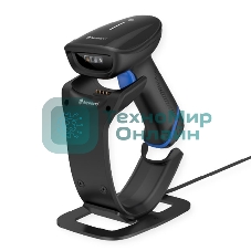 Сканер штрих-кодов HR2000 2D CMOS Wireless Bluetooth Handheld Reader with Stand/Docking Station and integrated USB-A cable
