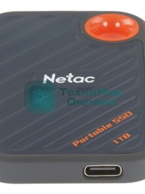 Внешний SSD Netac ZX20 II, 1TB, USB 3.2 Gen 2x2 Type-C, R/W 2000/1800, черный