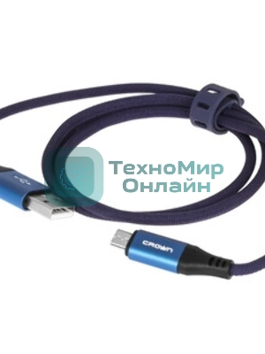 Кабель Crown USB - microUSB CMCU-3103M blue