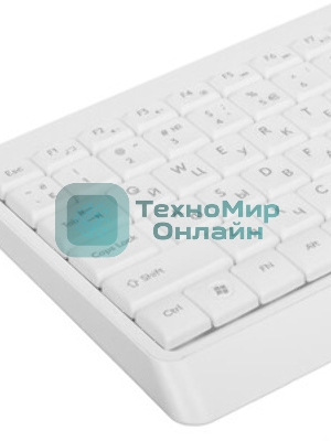 Клавиатура проводная A4Tech Fstyler FK15, USB, белый