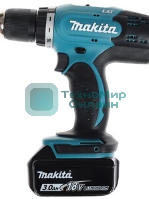 Дрель-шуруповерт Makita DDF453RFE, 18 В, 3 Ач, 42 Нм, щеточный