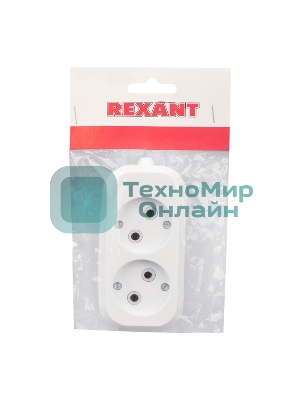 Колодка Rexant 2 гнезда без заземления