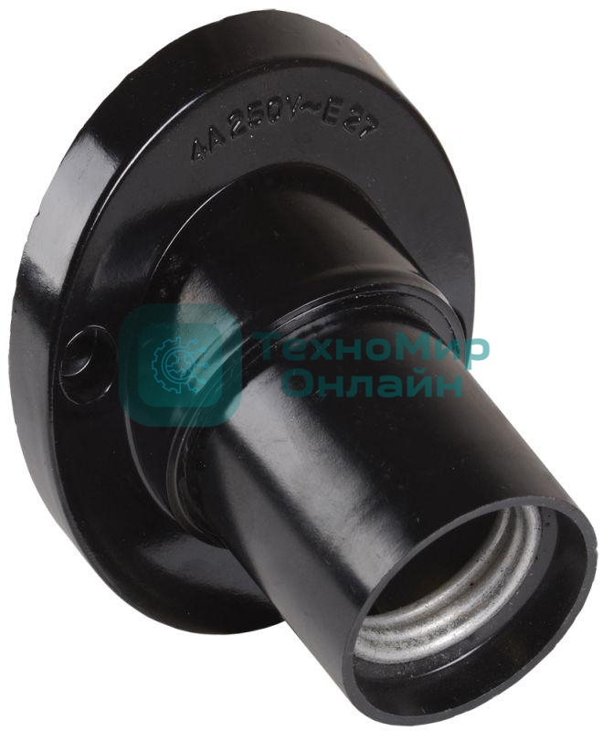 Патрон электрич. E27 Пкб27-04-К31 угловой настенный карболит. черный (с этикет.) IEK EPK13-04-01-K01