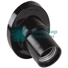 Патрон электрич. E27 Пкб27-04-К31 угловой настенный карболит. черный (с этикет.) IEK EPK13-04-01-K01