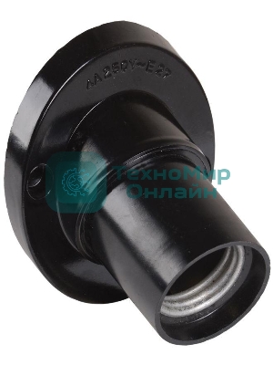 Патрон электрич. E27 Пкб27-04-К31 угловой настенный карболит. черный (с этикет.) IEK EPK13-04-01-K01