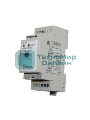 Термостат мех. для площадок; грунта; пола 16А на DIN-рейку Extherm Th-fix