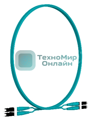 Патч-корд Panduit FZ2ELLNLNSNM002 2x50/125 OM4 LC дуплекс-LC дуплекс 2м LSZH аквамарин