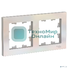 Рамка 2-м AtlasDesign универс. жемчуг SchE ATN000402