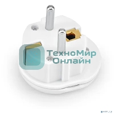 Адаптер-переходник Buro BU-PA01-W (1 розетка) белый (пакет ПЭ)