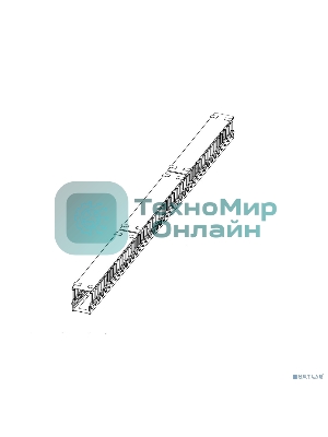 Вертикальный кабельный органайзер с пластиковыми пальцами 42U для шкафов ШТК-СП