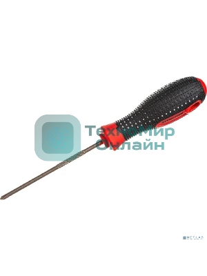 Отвертка крестовая Rexant PH 0х75 мм, трехкомпонентная рукоятка, сталь S2