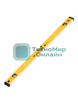 Уровень алюминиевый Denzel магнит., фрезерованный, 3 глазка (1 зеркал.), 0,5 мм/м, 800 мм