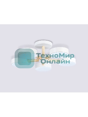 Светильник Ambrella light FL4825/5 WH белый 3000K-6400K 65W D580*160 (ПДУ ИК)