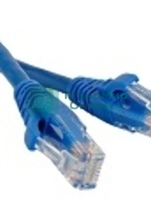 Патч-корд LANMASTER UTP LAN-PC45/U5E-1.0-BL вилка RJ-45-вилка RJ-45 cat.5е 1м синий LSZH (уп.:1шт)