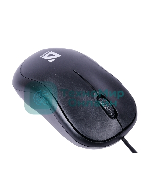 Мышь проводная Defender Patch MS-759 черный, 1000 dpi, USB, кнопки - 3