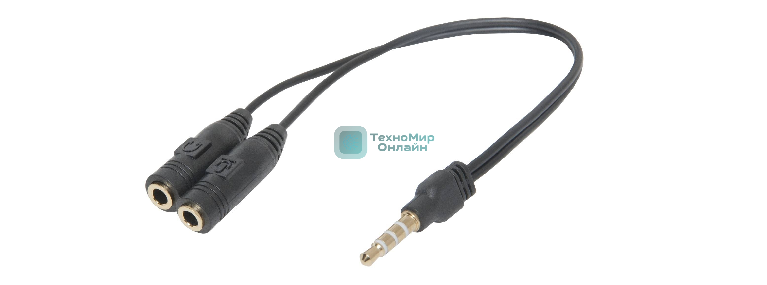Переходник Defender Headset Jack 2x3.5jack - 3.5 4pin jack 0,15м