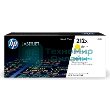 Картридж лазерный Cartridge HP 212X для CLJ Enterprise M554/M555/M578, желтый (10 000 стр.)