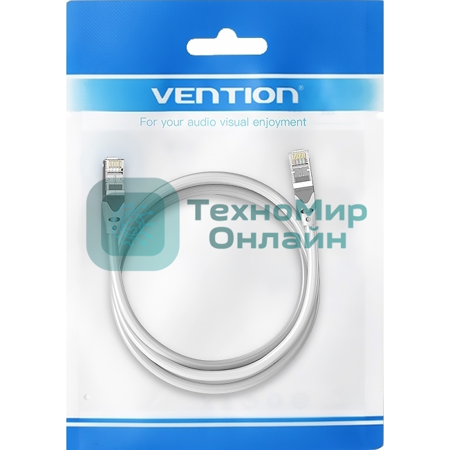 Патч-корд Vention прямой SFTP cat.6A, RJ45 - 1,5 м. Серый