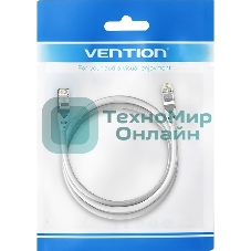 Патч-корд Vention прямой SFTP cat.6A, RJ45 - 1,5 м. Серый