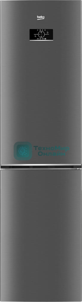 Холодильник Beko B3R0CNK332HX серебристый двухкамерный 200/100л морозилка снизу No Frost