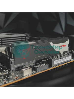 Оперативная память Patriot Viper Venom, DDR5, 32GB (2x16GB), 6800MHz, CL34, DIMM, с радиатором, черный