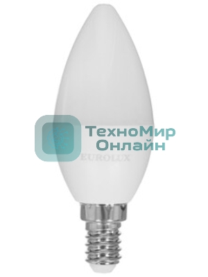 Лампа светодиодная EUROLUX LL-E-C37-7W-230-2,7K-E14