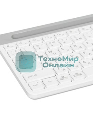 Клавиатура проводная A4Tech Fstyler FK25, USB, белый/серый