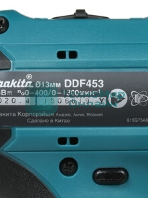 Дрель-шуруповерт Makita DDF453SYE, 18 В, 1,5 Ач, 42 Нм, щеточный