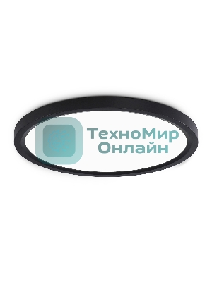 Светильник светодиодный ультратонкий Ambrella light FZ1908 BK черный IP54 35W 3000K-6500K CCT-переключатель D450*25 (Без ПДУ)