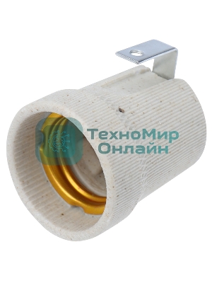 Патрон керамический E27 Rexant с держателем