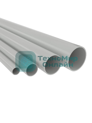Труба ПВХ гладкая жесткая d40мм (т) (дл.3м) ДКС 63940