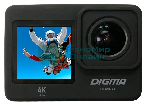 Экшн-камера Digma DiCam 880 черный