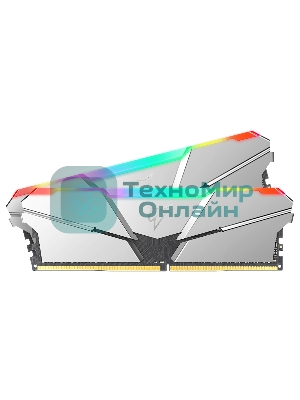 Оперативная память NETAC Shadow, DDR4, 16GB (2x8GB), 3600MHz, CL16, DIMM, с радиаторами, RGB, серебристый