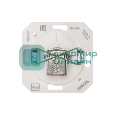 Розетка телевизионная Kranz TV DEA Проходная с/у мех. белый (1/10/120)