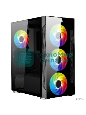 Компьютерный корпус Ginzzu CL280 FAN 12CM RGb*4 USB3.0 Window